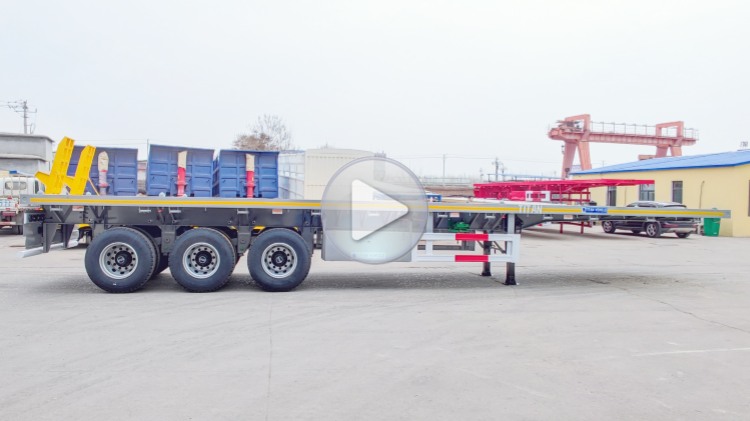 Three Axle 40 Feet Semi Flatbed Trailer for Sale in Sierra Leone